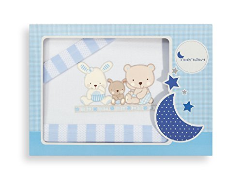 Lençol de Cama INTERBABY Love (Algodão - 90x180 cm) Interbaby - Lençóis - algodão, 90x180 cm, lavável à máquina, infantil
