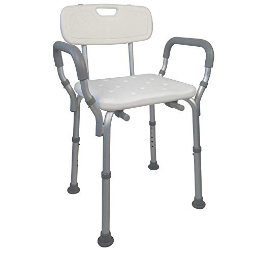 Cadeira de Banho MOBICLINIC (Preto - Aço) Mobiclinic - Bancos e cadeiras de chuveiro - suspensão aço, fixação aço, 72-82 cm altura, 40,5 cm largura assento