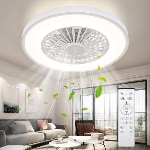 Ventoinha de Teto Ateroll com Luz e Controle Remoto | 45W | Branco Ateroll - Ventiladores de teto - luz, controle remoto, 45W, branco
