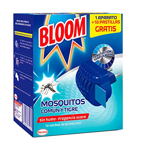Aparato + 10 Pastilhas Mosquito Comum e Tigre BLOOM Bloom - Pesticidas - aparato, pastilhas, mosquito, comum, tigre, bloom