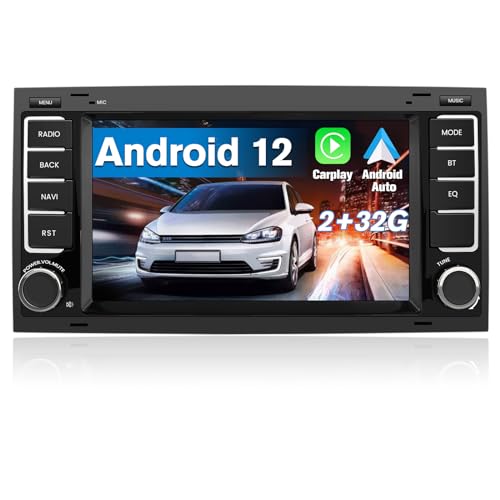 Autorrádio Awesafe Android 12.0 (2GB+32GB) Radio Coche con Pantalla Táctil 7 Pulgadas para VW Touareg/Transporter T5 Multivan AWESAFE - Aparelhos de áudio e vídeo para veículos e sistemas de painel - android 12.0, 2gb+32gb, 7 pulgadas, táctil