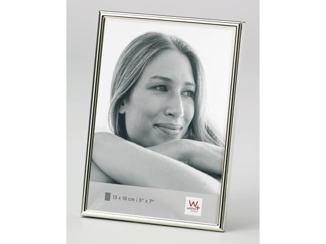 Moldura WALTHER DESIGN WD318S (Prata - 25 x 26.5 x 3 cm) Walther - Porta-retratos - prata, 25x26.5x3 cm, retangular, 13x18 cm