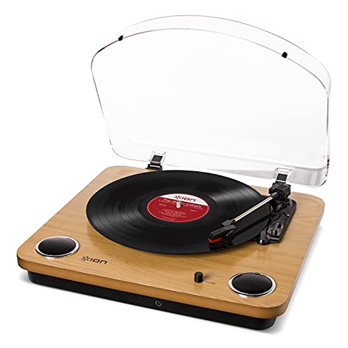 Gira-Discos ION MAX LP (Manual - Velocidade: 33 1/3 - 45) ION - Gira-discos e leitores de vinil - 33 1/3, 45, 78 rpm, saídas RCA, altifalantes incorporados