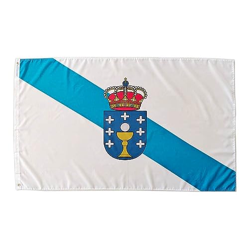 Bandeira de Galiza (Pauta e Livros) qwui32 - Sinalização - bandeira, galiza, pauta, livros, dimensão