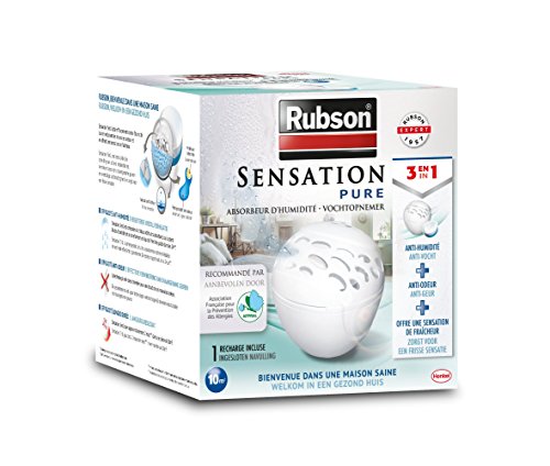 Desumidificador RUBSON Sensation Pure (5 L/dia - 10 m2) RUBSON - Absorvedores de umidade - desumidificador, rubson sensation pure, 5 l/dia, 10 m2