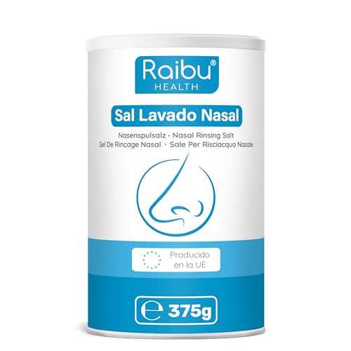 Sal para Enxaguante de Nasal Raibu 375 G Raibu - Utensílios de Cozinha - sal, lavagem nasal, raibu