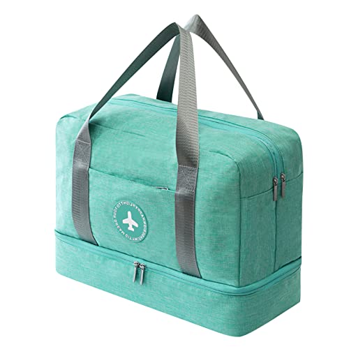 Saco Desportivo com Bolsas para Sapatos 20 L Azul CLARO anshuke - Malas de viagem - nylon, 20 litros, sapatos, azul claro