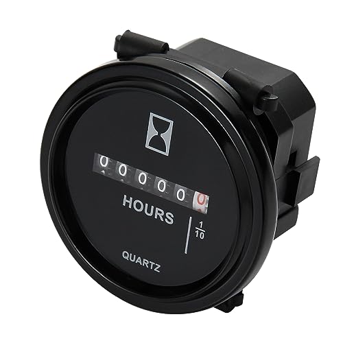 Contador de Hora de Quarto Jayron DC 8V a 80V Jayron - Peças e acessórios para embarcações - contador hora quartos, design pressão, temporização mecânica, leitura acumulação automática