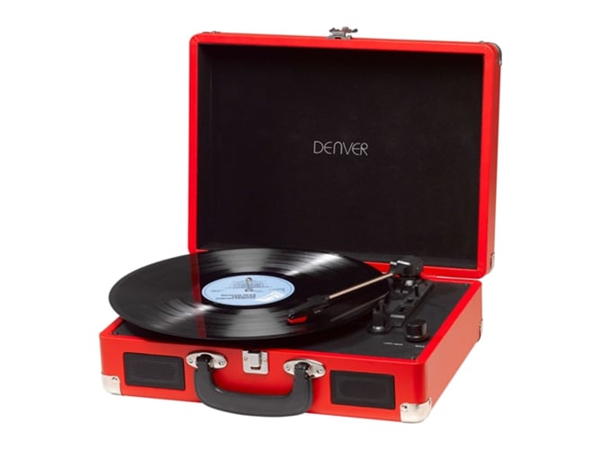 Gira-Discos DENVER ELECTRONICS Vintage (33/45/78 RPM) Denver - Gira-discos e leitores de vinil - 33 rpm, 45 rpm, 78 rpm