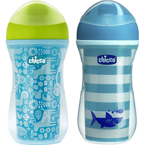 Garrafa CHICCO Active (0.3 L - Azul) Chicco - Copos de transição - garrafa, chicco active, azul, 0.3 l, anti-gota, boquilha plana