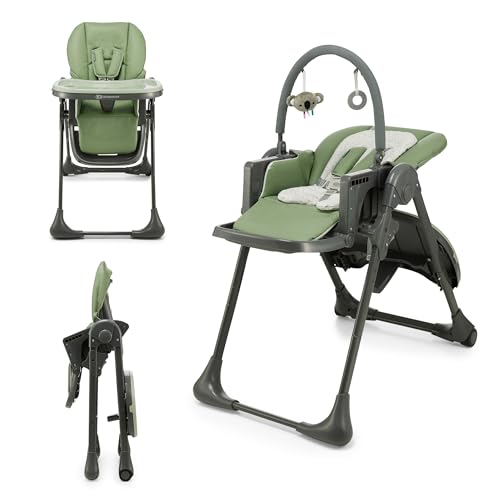 Cadeira de Refeição KINDERKRAFT Tummie Green 4Kraft - Cadeiras altas e assentos elevatórios - fixação no banco, poliuretano, verde, 15 kg