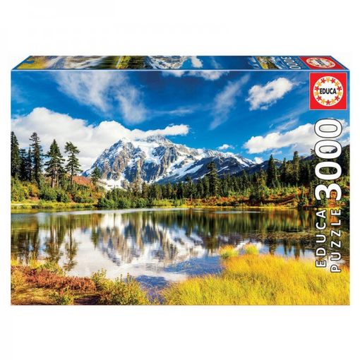 Puzzle 2D EDUCA BORRAS Monte Shuksan - Washington - EEUU (3000 peças) EDUCA - Quebra-cabeças de encaixar - 2d, 3000 peças, Monte Shuksan, Washington