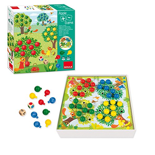 Brinquedo de Trabalhos Manuais DISET 53167 (3 anos) Goula - Jogos - coordenação, associação de cores, somar e subtrair, maçãs
