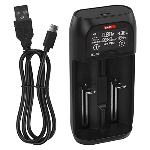 Carregador Bateria Universal EMOS N9221 Emos - Carregadores de bateria de uso geral - universal, usb, adaptador ac
