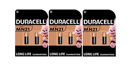 Pilhas DURACELL Mn21 A23 23A (3 Caixa de 2 Baterias) Duracell - Baterias de uso geral - alcalino, A23, 1,5 V, 2,3 Ah