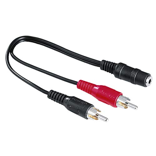 Adaptador de Áudio HAMA (Jack 3.5mm - Preto) Hama - Cabos de áudio e vídeo - jack 3.5 mm, preto, adaptador audio