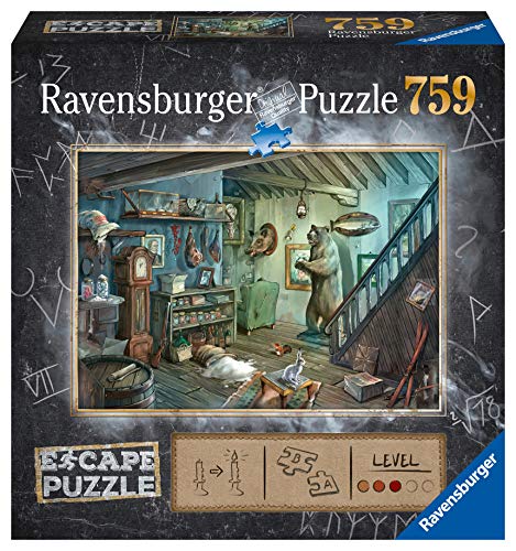 Puzzle 2D RAVENSBURGER Iberica The Escape (Idade mínima recomendada: 14 anos - 759 peças) Ravensburger - Quebra-cabeças de encaixar - puzzle 2d, madeira, 759 peças, imagem, corte especial, código qr