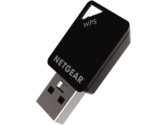 Adaptador USB Wi-Fi NETGEAR A6100-100PES (AC750 - 300 + 433 Mbps) Netgear - Placas e adaptadores de rede - ac750, 300mbps, 433mbps, usb wi-fi