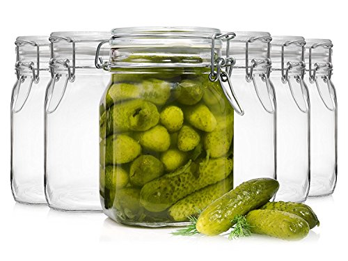 Garrafa Bormioli Fido 6 Unidades (Recondicionado Como Novo) Bormioli - Recipientes de armazenamento de alimentos - 6 unidades, recondicionado