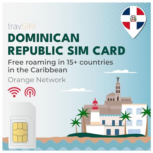travSIM Dominican Republic Orange Card SIM 10GB travSIM - Placas e adaptadores de interface de computador - dominican republic, orange network, 10Gb