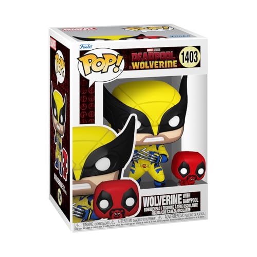 Figura FUNKO POP Marvel: Deadpool 2 - Wolverine W/Pool Funko - Bonecos de ação e brinquedo - vinil, 10 cm, PVC rígido, oficial