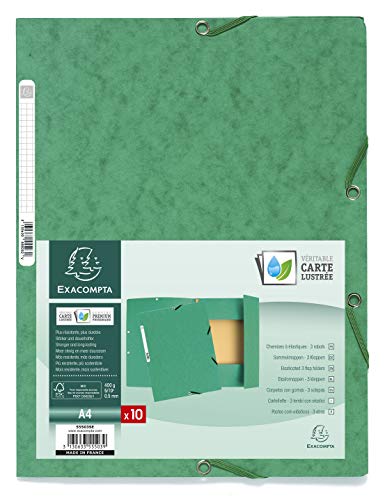 Capa de Arquivo EXACOMPTA (Verde - Polipropileno) EXACOMPTA - Pastas de arquivo - polipropileno, ganchos, 24x32 cm