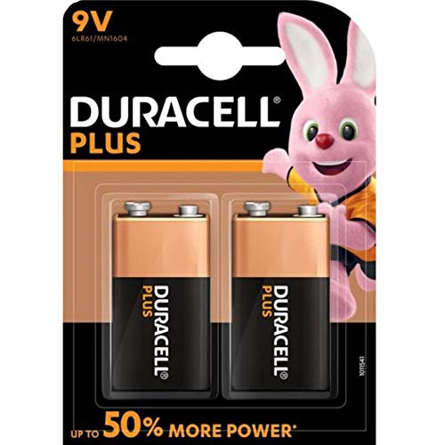 Pilhas DURACELL 9V 2 Unidades (Alcalino) Duracell - Baterias de uso geral - alcalino, 9V, 2 unidades