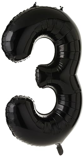 Globo de Balões UNIQUE PARTY 3 (Preto - Poliéster - 86 x 86 x 0.5 cm) Unique Party - Balões - preto, poliéster, 86x86x0.5 cm