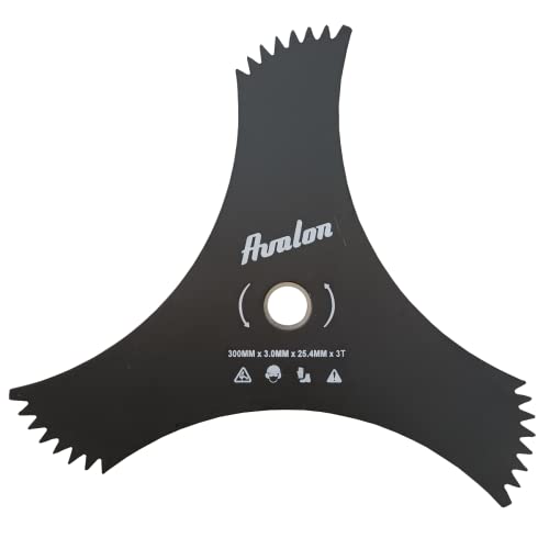 Disco de Lâminas AVALON 3 Pontas 300 X 25.4 X 3 Mm AVALON - Acessórios para aparadores de erva - 3 pontas, 300 x 25.4 mm, 3 mm