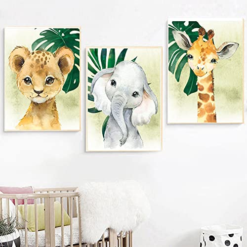 Quadro 3 Painéis de Animalia (Coala - Girafa - Cebra) Nordic Ideas - Pósteres, impressões e arte visual - quadro, 3 painéis, animalia, coala, girafa, cebra