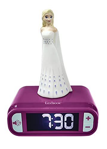 Rádio Despertador LEXIBOOK Frozen 2 (Idade Mínima Recomendada: 3 anos) Lexibook - Relógios despertadores - rádio despertador, frozen 2, elena, botão acordar, botão dormir, pilhas