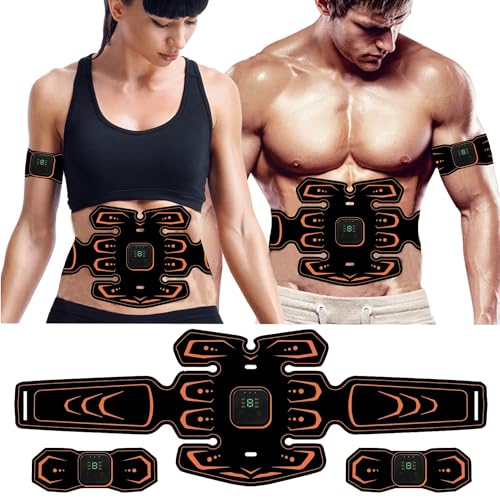 Massajador Elétrico YOUKK EMS (Abdominal) LIALTO LIMITED - Estimuladores musculares elétricos - abdominal, bateria incorporada, compacto, 3 níveis