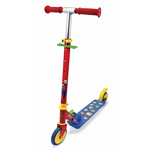Bicicleta SUPER MARIO PATINE 2 Rodas Dobráveis (Idade Mínima Recomendada: 3 anos) Smoby - Brinquedos - dobráveis, 2 rodas, manípulos ajustáveis, freio de pé