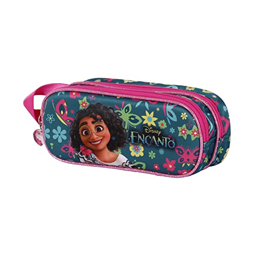 Estojo DISNEY Encanto Mirabel (Idade Mínima Recomendada: 4 anos) KARACTERMANIA - Estojos para canetas e lápis - fecho de correr, bolsos internos, tecido, desenho temático
