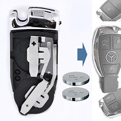 Chaveiro Universal com Controlo Remoto para Porta-Chaves Mercedes Benz mt-commerce - Baterias - universal, controlo remoto, mercedes-benz