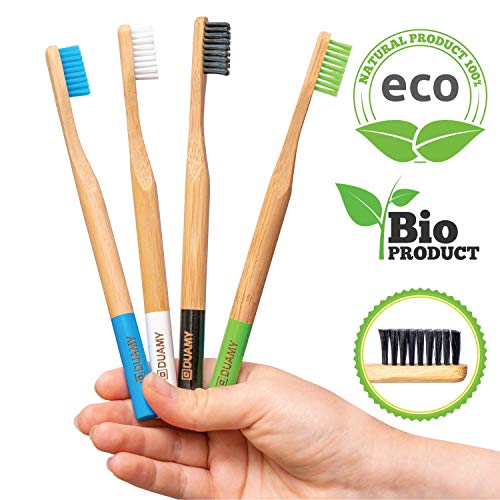 Escova de Dentes Bambu Suave Reciclável DUAMY - Escovas de dentes - bambu, suave, reciclável