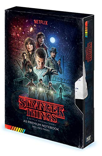 Caderno ERIK EDITORES Premium Stranger Things - Vhs (A5) Stranger Things - Cadernos e bloco de notas - premium, stranger things, vhs, capa dura, interior estampado