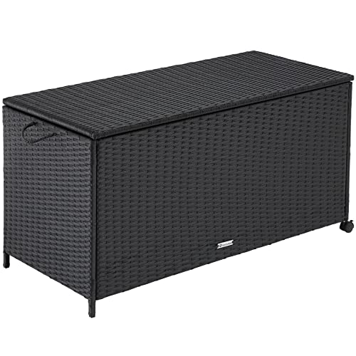 Caixa de Arrumação TECTAKE (Preto - Polietileno - 117 x 54 x 64 cm) TecTake - Caixas de mudança e envio - polietileno, preto, 117x54x64 cm, 10.4 kg