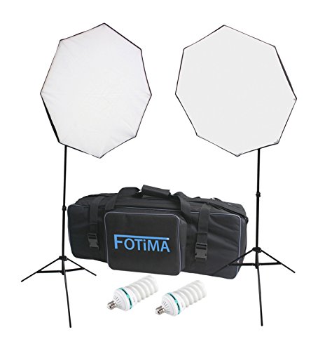 Kit de Estudo Fotima Ftf-150 2 X 150W (Recondicionado Como Novo) Fotima - Iluminação de estúdio & flashes - kit, estudo, fotima, ftf-150, recondicionado, novos