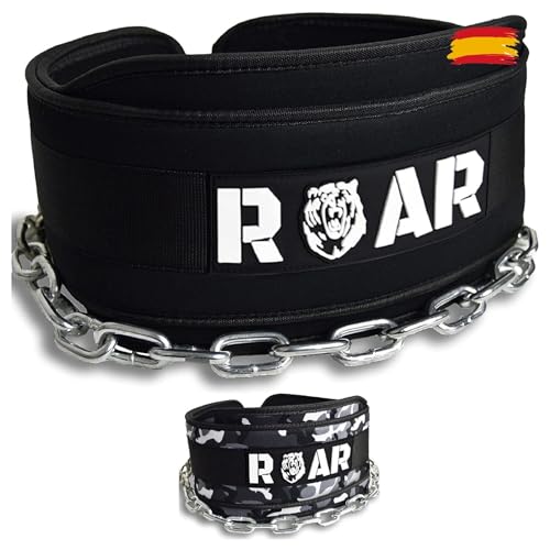 Faixa de lastre ROAR 1.5m (Preto - Poliéster) Roar - Cintos de levantamento de peso - faixa, lastre, preto, poliéster