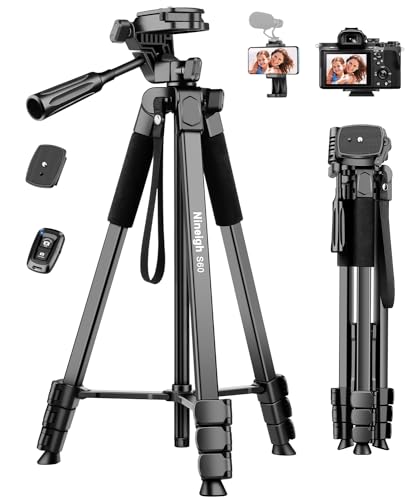 Tripé NINEIGH 172cm Tripé Camara (Alumínio) Nineigh - Tripés e monopés - alumínio, 172cm, 1kg, preto