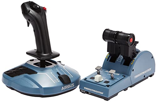 Jogo de consola de jogos antigos TCA PACK AIRBUS EDITION AZUL-CINZA THRUSTMASTER - Controlos de jogo - consola, jogos antigos, airbus edition
