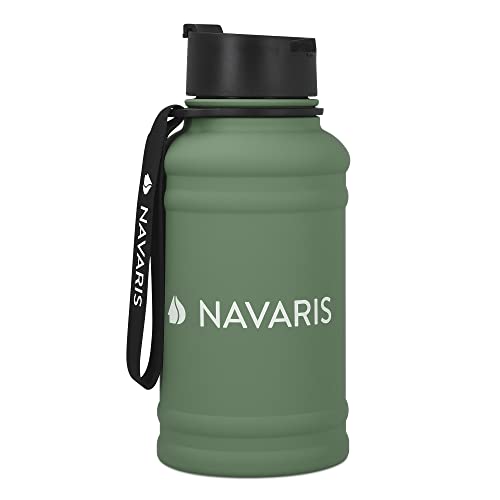 Garrafa Térmica NAVARIS (1.3 L - Aço Inoxidável) Kw-Commerce - Garrafas de água - 1.3 L, aço inoxidável, térmica