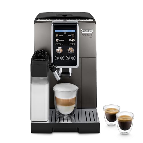 Máquina Café DELONGHI Dinamica Plus ECAM380.95.TB (15 bar - 13 Níveis de Moagem) De'Longhi - Máquinas de café espresso - 15 bar, 13 níveis, lattecrema hot, botão ligue/desligar