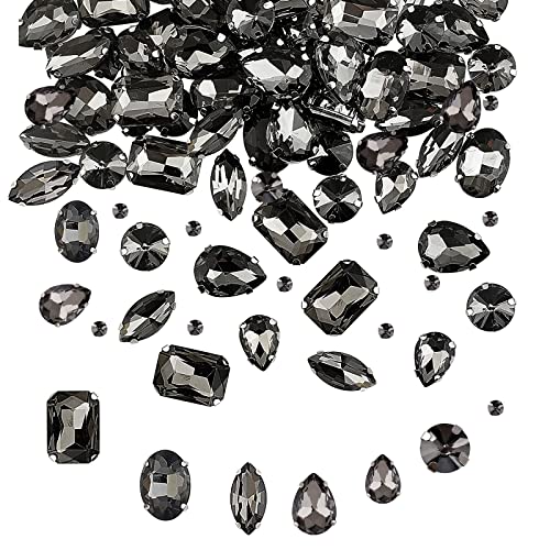 Conjunto de 186 Pcs. de Pedras Decorativas para Costura GEFIRE - Enfeites e acabamentos - 186 peças, pedras decorativas, costura