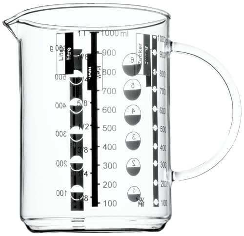 Garrafa de Vidro WMF 07.0011.0000 | Transparente WMF - Garrafas de água - 1000 ml, vidro, transparente, lavável