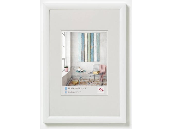 Moldura WALTHER DESIGN KP030W (Branco - 20x25cm) Walther Design - Porta-retratos - branco, 20x25cm