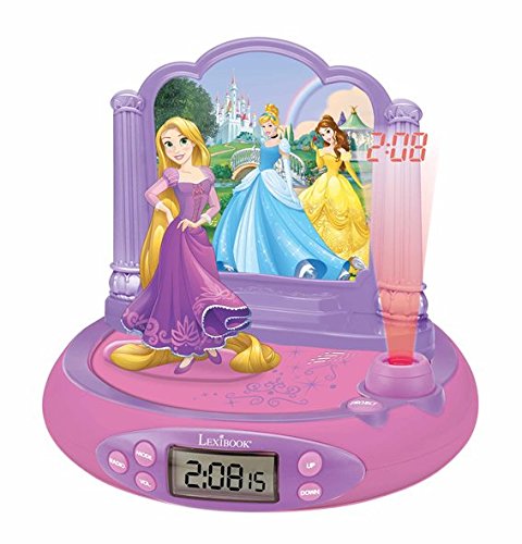 Rádio Despertador LEXIBOOK Rapunzel RP515DP Rosa Lexibook - Relógios despertadores - lcd, snooze, música, sons naturais