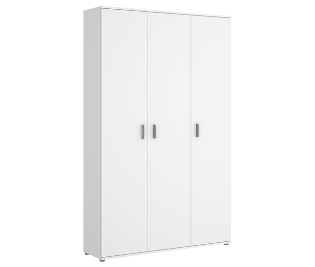 Armário de Cozinha Dkito Fit | Branco (Casa e Jardim) RIMOBEL - Guarda-roupas - 116 cm, 3 portas, prateleiras, anti-golpe