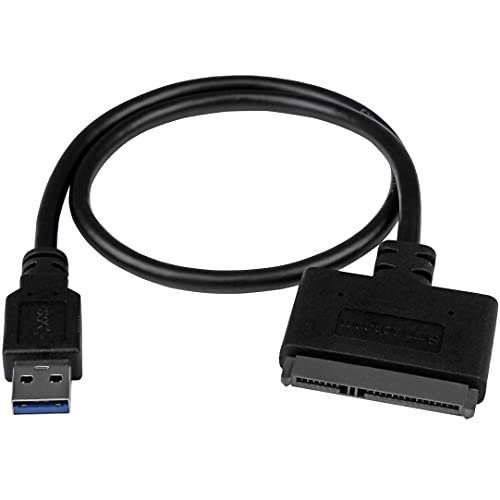 Cabo Adaptador StarTech.com USB312SAT3CB USB 3.0 A SATA Preto STARTECH - Cabos de armazenamento e transferência de dados - usb 3.0, sata, hdd/ssd, preto